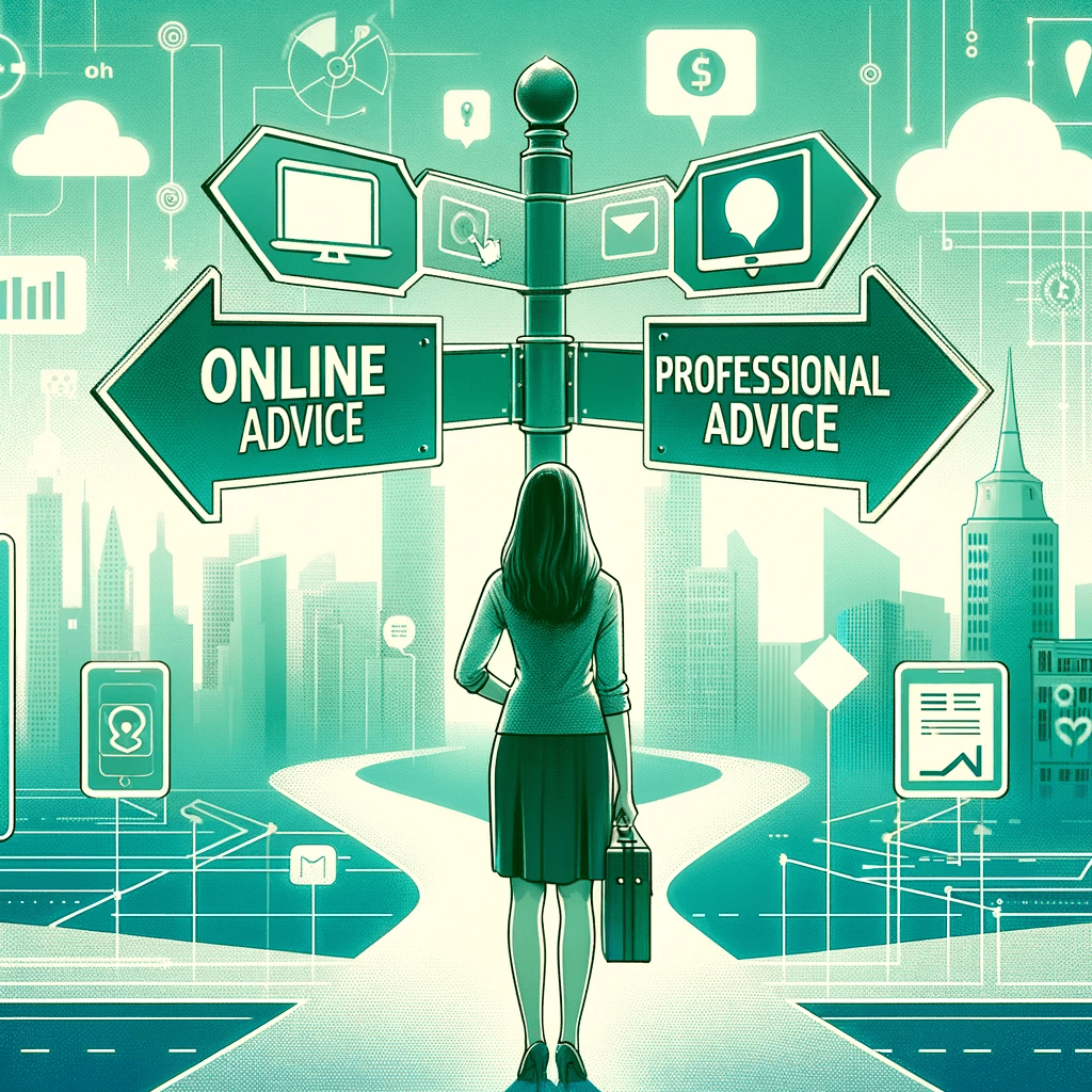 Empowering Your Financial Journey: Online Advice vs Professional&nbsp;Advice